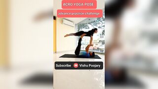 Acro Yoga Pose challenge #vishupoojary #shorts #yogalife #viral #shortsvideo #india