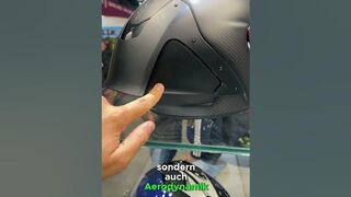 Das hab ich ja noch nie gesehen ????‍???? Flexible Aerodynamik! #motorradhelm #schutzkleidung