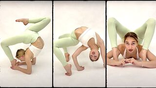 FLEXIBLE GIRL. CONTORTION WORKOUT