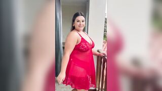 Camisola Plus Size Aurora Vermelho - IMI Lingerie