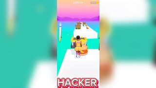 NOOB vs PRO vs HACKER vs GOD in Twerk Race 3D#funnygameplay#unknownboy