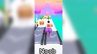 NOOB vs PRO vs HACKER vs GOD in Twerk Race 3D#funnygameplay#unknownboy