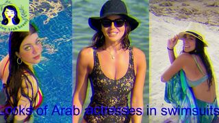 The boldest looks of Arab actresses in swimsuits, Arab actresses in bikinis