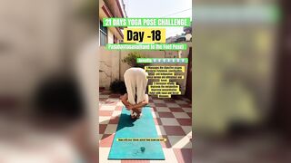 Padahastasana (Hand-to-Foot Pose) -DAY 18 #motivation #yoga #fitness #gym #trending #yt #ytshort