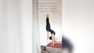 Easy way to Hollow Back Handstand #yoga