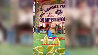 #advanced yoga posture #yoga (#advanced hand balancing yoga posture)(All Bengal yoga championship).