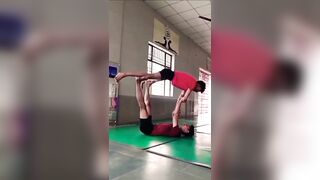 Artistic Steps For Pair Yoga.. #viral #trending