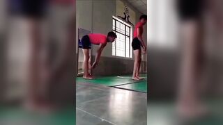 Artistic Steps For Pair Yoga.. #viral #trending