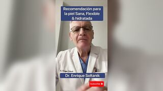 DOCTOR EXPLICA: Recomendacion para la piel Sana, Flexible & Hidratada #shorts #viral #salud #short