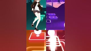 Tiles Hop: EDM Rush | Tika Fujiwara | Running Girl | Rika Takanashi | Flexible Girl l Anime #shorts