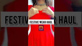 Huge MEESHO festive MHD Sale Haul / Try on haul / Festive Wear #meesho #meeshohaul #shorts