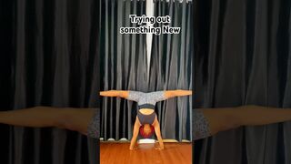 Flexible leg. Incredible split #flexible #yogaposes #flexibility #split #wow #yoga #art #shorts