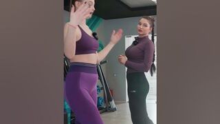 Natalya trains Marina stretching and leg training #stretching