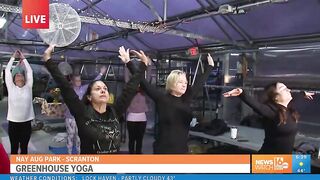 Scranton nonprofit channels good vibes with greenhouse yoga