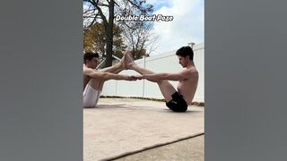 How to do Double Boat Pose - Yoga for Partners #shorts