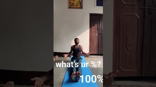 what's your %? ???????????? comment now #yoga #shorts #music #gym