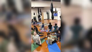 Group yoga practice #shorts #shortvideo #trending #trendingshorts #youtubeshorts #bodybalance #yoga