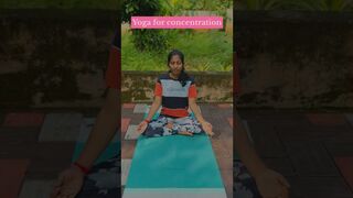 Yoga for Concentration,Detailed steps in description@SwaastyaYoga #shorts