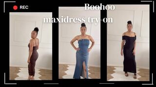 Boohoo Try-on Haul | Petite Maxi Dresses