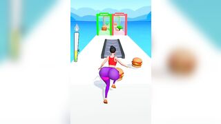 Twerk Race level 9 (Brocolli ???? vs Burger ????) #gaming