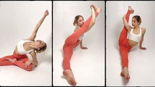 FLEXIBLE GIRL. CONTORTION CHALLENGE. GYMNASTIC FLEX. SPLITS & OVERSPLITS