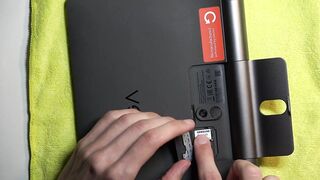 How to Insert an SD Card into a Lenovo Yoga Smart Tab – Expand Storage using Memory Card