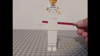 Stretching out a lego minifigure!#cool #brick #subscribe