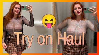 Try on Haul: Transparent Clothes | Dressing room tryon