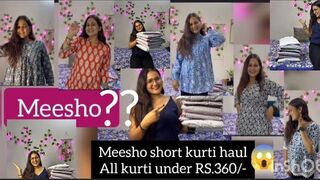 meesho short kurti????try-on haul all kurti under Rs.360/- #meesho#haul #kurti#viral#trending#ytshorts