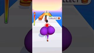 burger khaunga Twerk Race 3D Running #funnygameplay #shortvideo #short