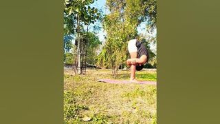 #viral #trending #yoga #asana #fitness #balance #flexibility #art #motivation