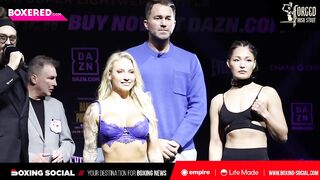 WOW! Ebanie Bridges Weighs In RACY LINGERIE As Eddie Hearn Tries Not To Look