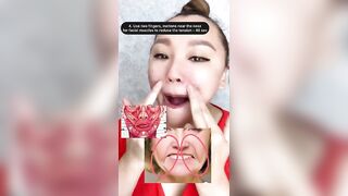 FACE YOGA FOR NASOLABIAL FOLDS. LAUGH LINES #facemassage #faceyoga #laughlines