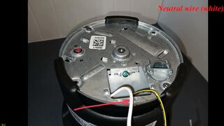 Installation of a flexible power cord for a in sink waste food disposer