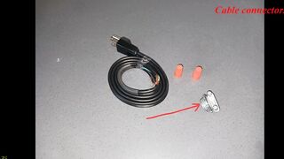 Installation of a flexible power cord for a in sink waste food disposer