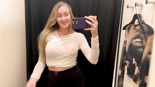 [4K] Transparent Clothing Try-on Haul with Hillary | See through clothes