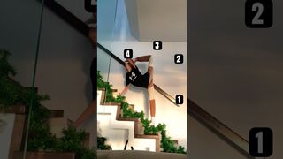 Stairs Flexibility???????? #flexibility #christmas #christmasedition #flexible