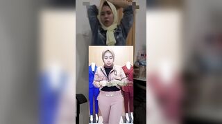 live online clothing store sales, fashion style tudung hijab, outfit jilbab, try on haul hijabers