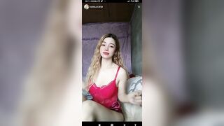 live streaming janda seksi lingerie merah daily vlog