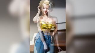 4K AI LOOKBOOK Yellow bikinis girls AI Looking