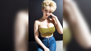 4K AI LOOKBOOK Yellow bikinis girls AI Looking