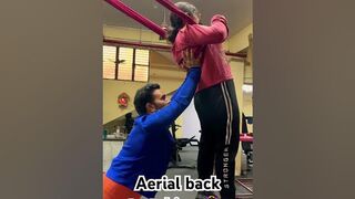 #viral #viralshorts ❤️Aerial back stretching @fitnessmolecule9030 call for join 99010812507