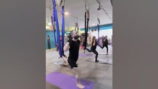 aerial yoga for beginners #strenghth #aerial #yoga #exercise #fitness #gym