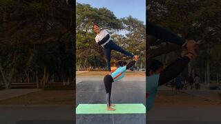 #viral #yoga #yogafitness #motivation #sakshirawatyoga #acroyoga #yogapair #duetyoga #artisticpair