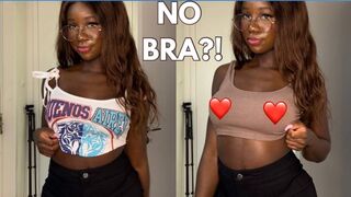 NO Bra No Worries | Crop Top Try On Haul