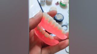 FLEXIBLE COMPLETE DENTURE #subscribe #dentistry #shorts