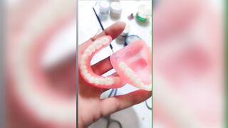 FLEXIBLE COMPLETE DENTURE #subscribe #dentistry #shorts