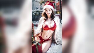 [4K] 크리스마스 란제리 룩북 Christmas Lingeries Lookbook#ai #lookbook #aiart #Christmas#lingerie#クリスマス#ランジェリー