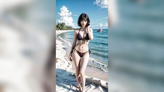 AI LOOK BOOK [Maldives, Indian Ocean Beach_Fringe lingerie] 몰디브, 인도양 해변_프린지 란제리 룩북 ^^