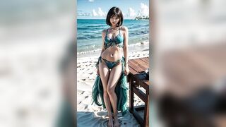 AI LOOK BOOK [Maldives, Indian Ocean Beach_Fringe lingerie] 몰디브, 인도양 해변_프린지 란제리 룩북 ^^